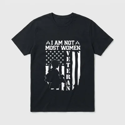 Military Mom Patriotic T-Shirt – Classic T-Shirt in Black