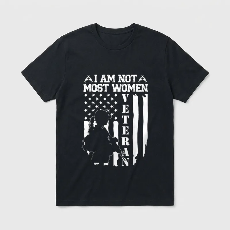 Military Mom Patriotic T-Shirt – Classic T-Shirt in Black