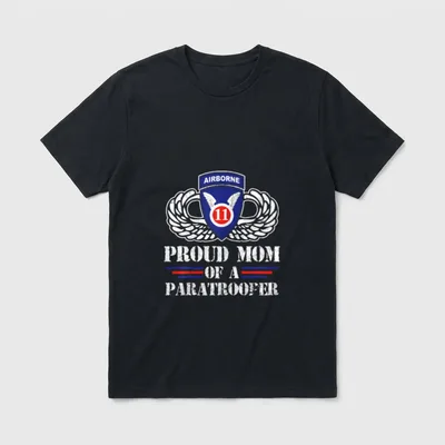 Proud Mother 11th Airborne Veteran T-Shirt – Classic T-Shirt in Black