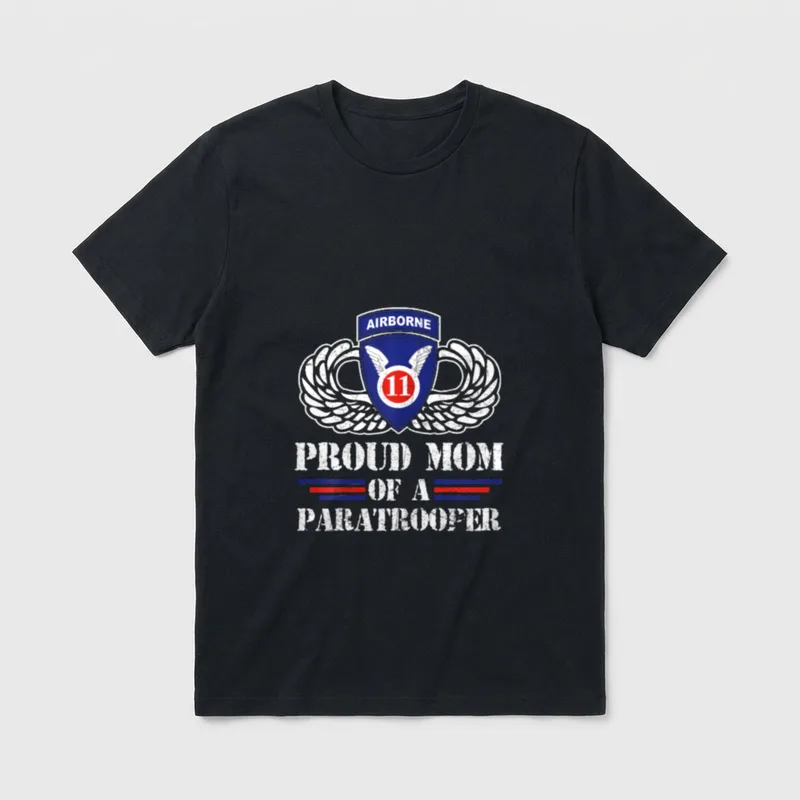 Proud Mother 11th Airborne Veteran T-Shirt – Classic T-Shirt in Black