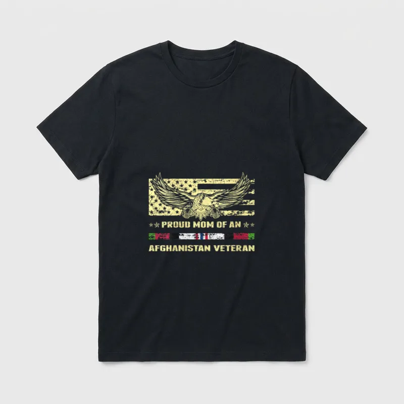 Proud Mom Afghanistan Veteran T-Shirt – Classic T-Shirt in Black