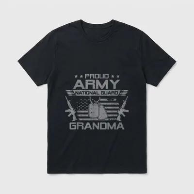 Army National Guard Grandma T-Shirt – Classic T-Shirt in Black
