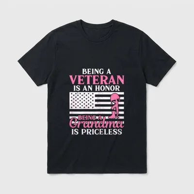 Being a Veteran Is an Female T-Shirt – Classic T-Shirt in Black