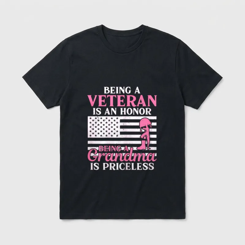 Being a Veteran Is an Female T-Shirt – Classic T-Shirt in Black