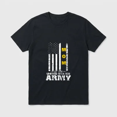 Mom of US Army Veteran T-Shirt – Classic T-Shirt in Black