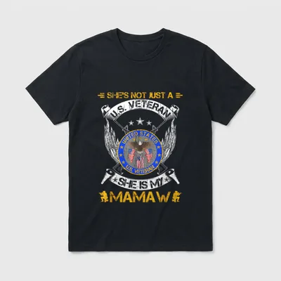 Military Veteran She's T-Shirt – Classic T-Shirt in Black