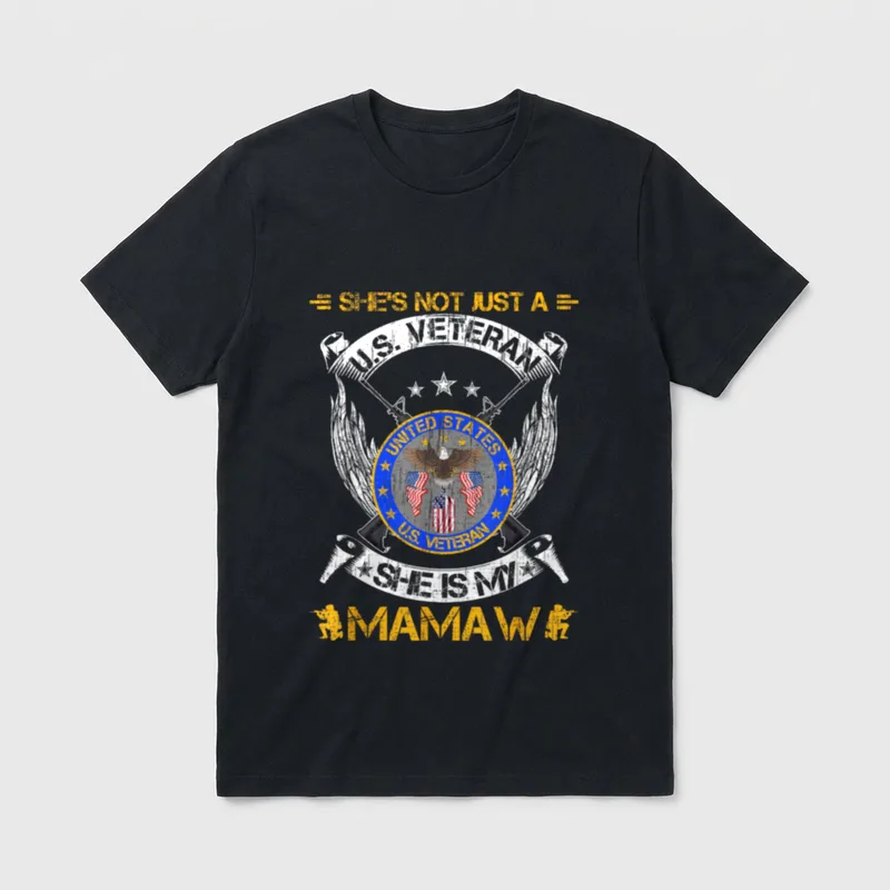Military Veteran She's T-Shirt – Classic T-Shirt in Black