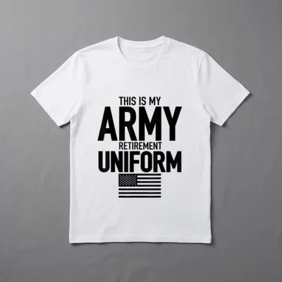 Army Retirement Uniform T-Shirt – Classic T-Shirt in Black