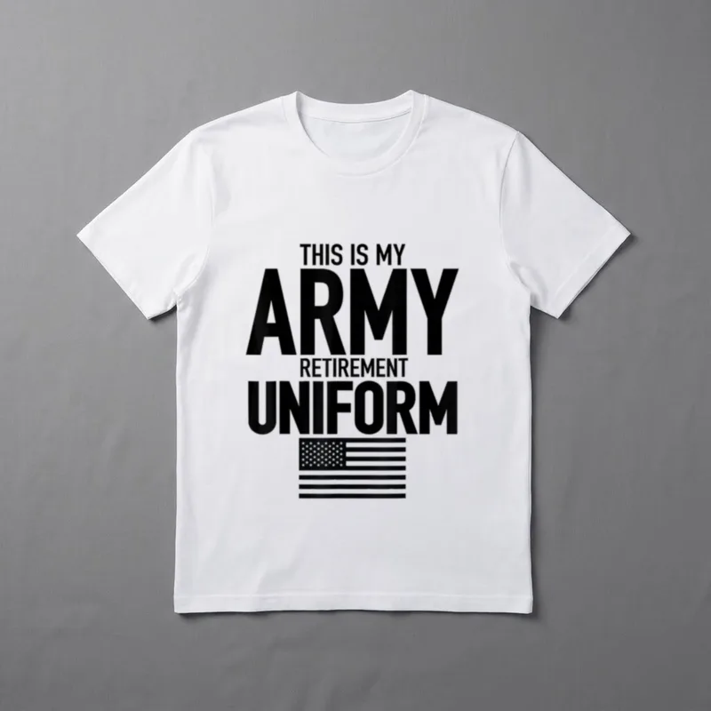 Army Retirement Uniform T-Shirt – Classic T-Shirt in Black