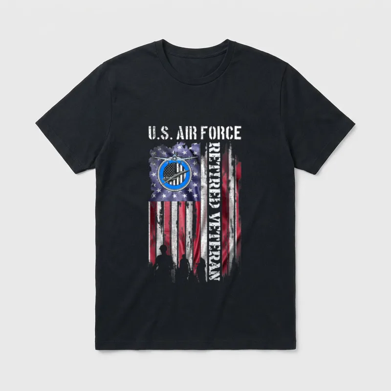 Proud Military Veteran T-Shirt – Classic T-Shirt in Black