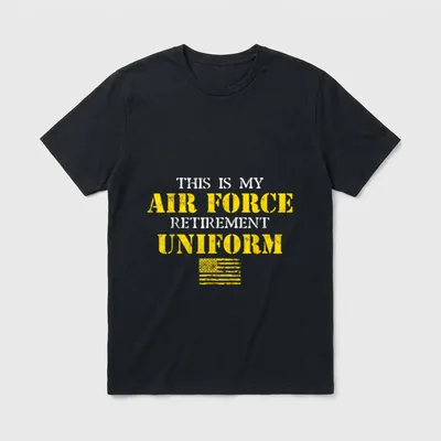 Air Force Retirement Uniform T-Shirt – Classic T-Shirt in Black
