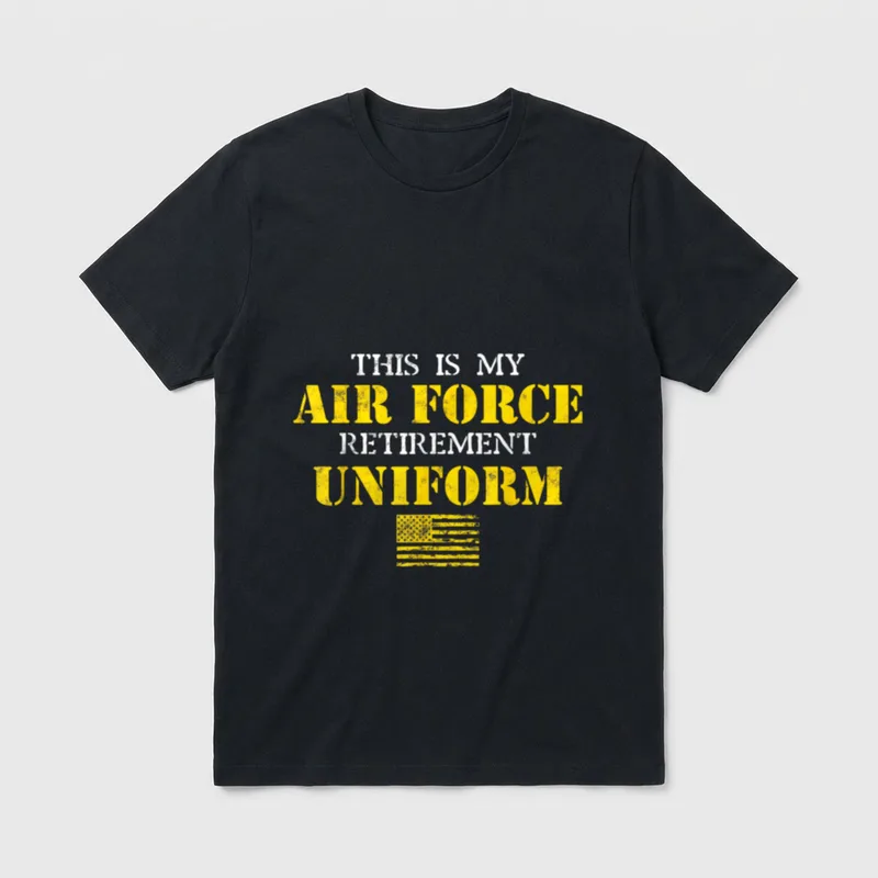 Air Force Retirement Uniform T-Shirt – Classic T-Shirt in Black