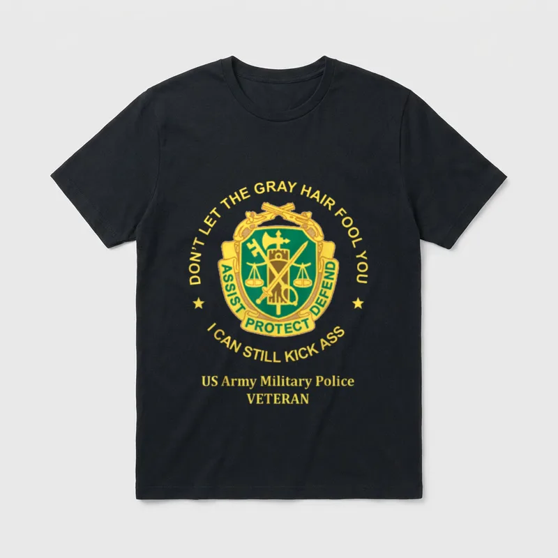 Retired Military Police T-Shirt – Classic T-Shirt in Black