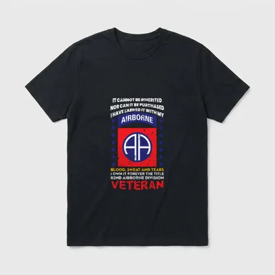 82nd Airborne Veteran Retired T-Shirt – Classic T-Shirt in Black