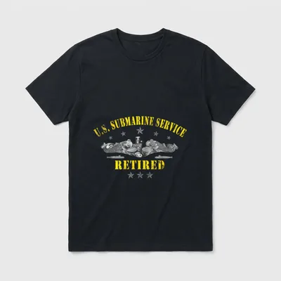 Submarine Service Retired Veteran T-Shirt – Classic T-Shirt in Black
