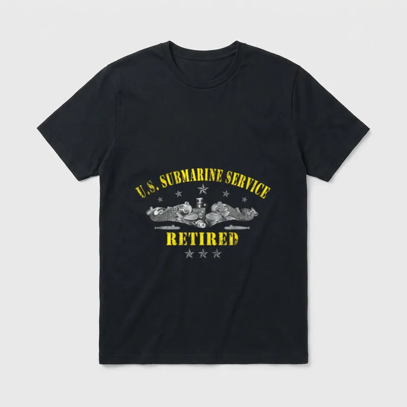 Submarine Service Retired Veteran T-Shirt – Classic T-Shirt in Black