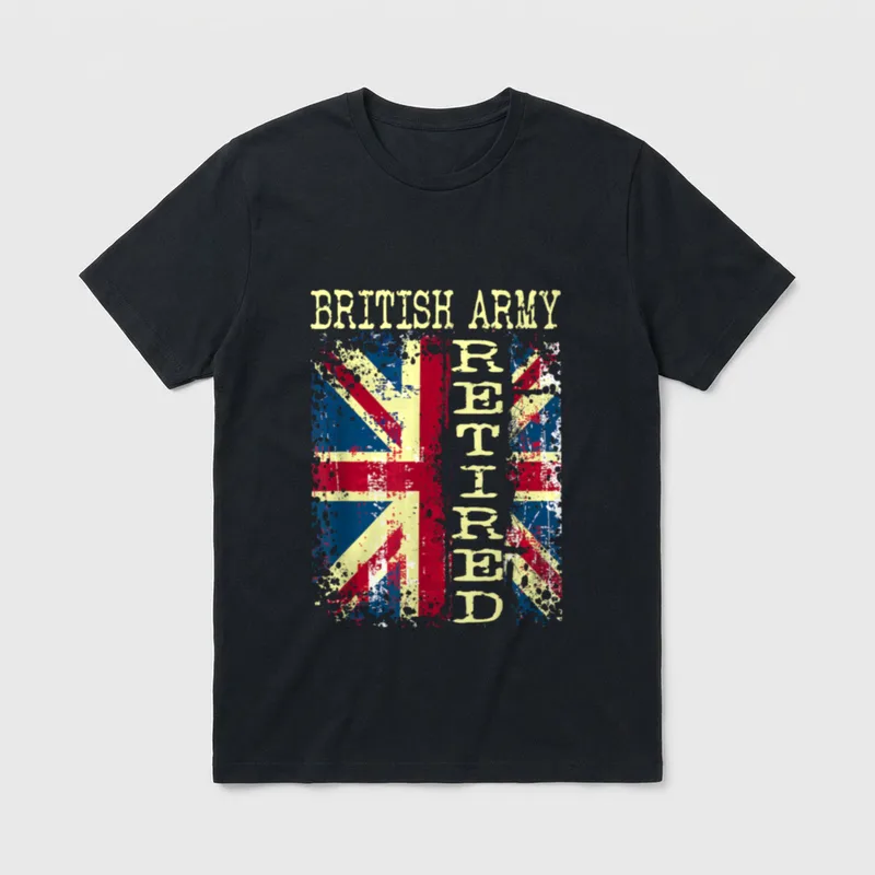 Retired British Army Veteran T-Shirt – Classic T-Shirt in Black