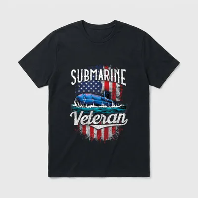 Submarine Veteran Retired T-Shirt – Classic T-Shirt in Black