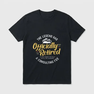 Retired Consulting Fee for Veteran Consultant T-Shirt – Classic T-Shirt in Black