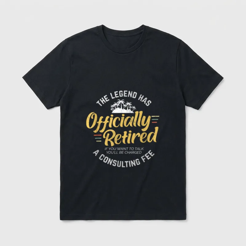 Retired Consulting Fee for Veteran Consultant T-Shirt – Classic T-Shirt in Black