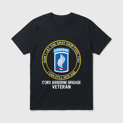 Brigade Paratrooper Proud US Army Veteran T-Shirt – Classic T-Shirt in Black
