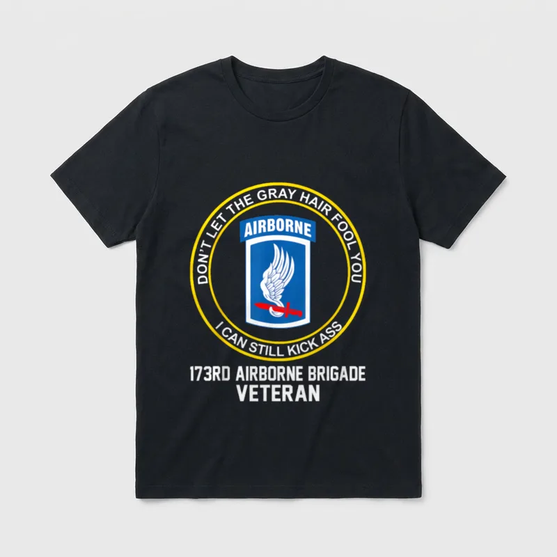 Brigade Paratrooper Proud US Army Veteran T-Shirt – Classic T-Shirt in Black