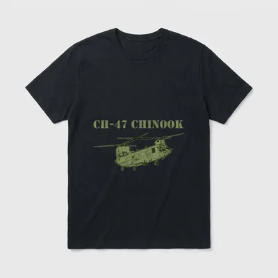 Chinook Helicopter Pilot Retired Veteran Army T-Shirt – Classic T-Shirt in Black