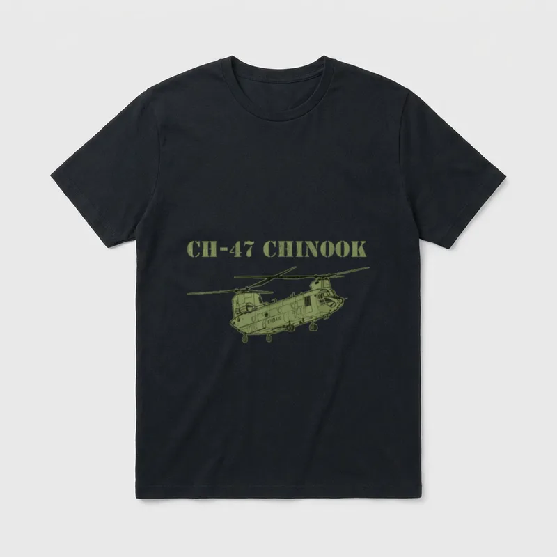 Chinook Helicopter Pilot Retired Veteran Army T-Shirt – Classic T-Shirt in Black