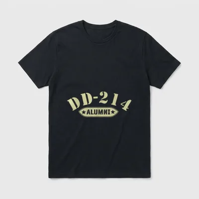 Alumni in Black US Military Retired T-Shirt – Classic T-Shirt in Black