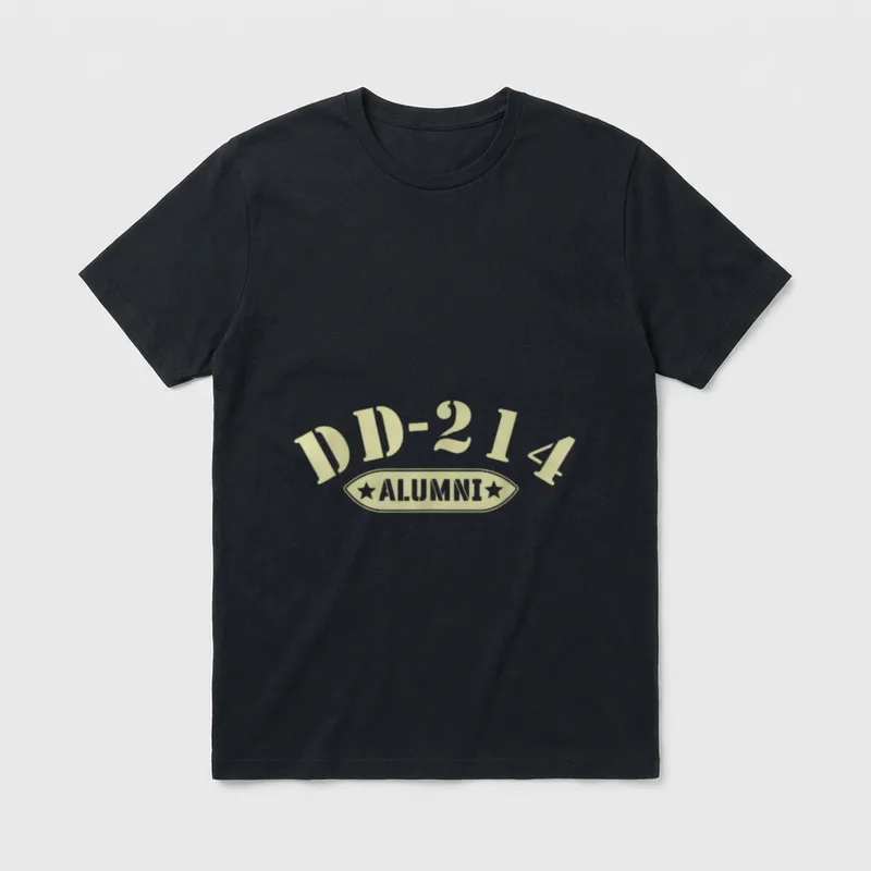 Alumni in Black US Military Retired T-Shirt – Classic T-Shirt in Black