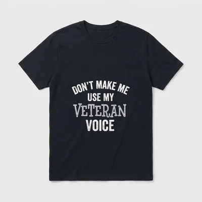 Funny Veteran Veterans Soldier Retired America T-Shirt – Classic T-Shirt in Black