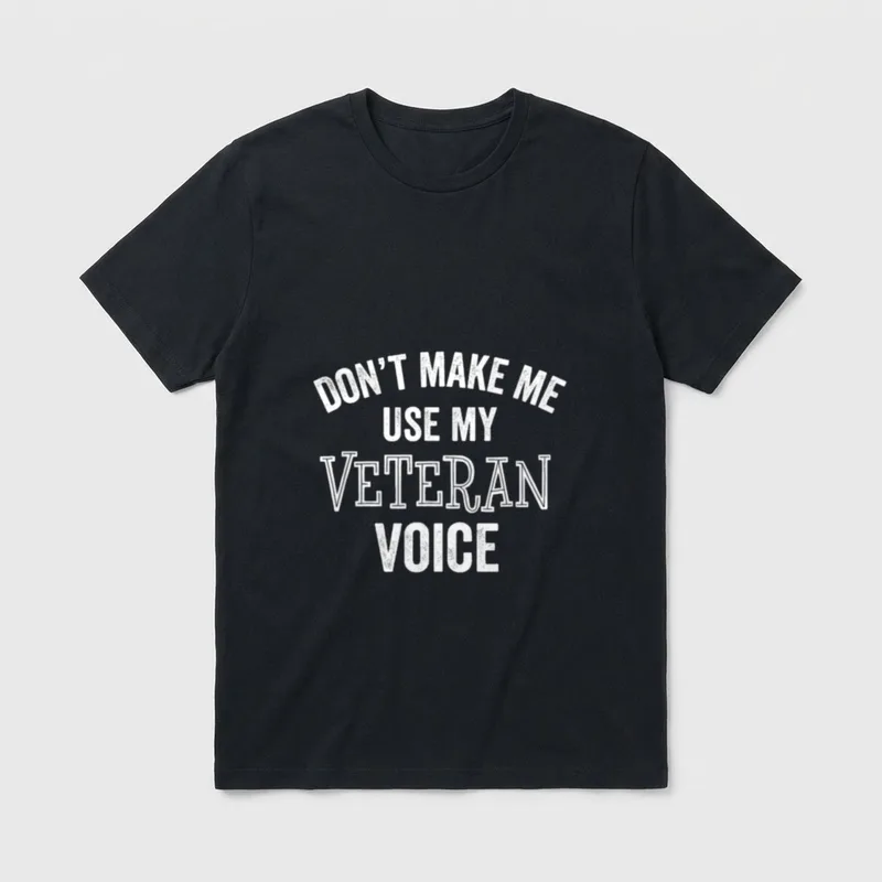 Funny Veteran Veterans Soldier Retired America T-Shirt – Classic T-Shirt in Black