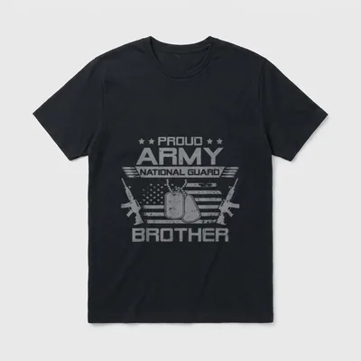 Military Veteran Brother Flag T-Shirt – Classic T-Shirt in Black