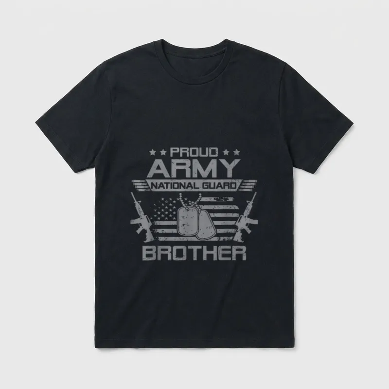 Military Veteran Brother Flag T-Shirt – Classic T-Shirt in Black