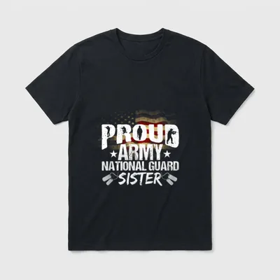 National Guard Sister Patriotic T-Shirt – Classic T-Shirt in Black
