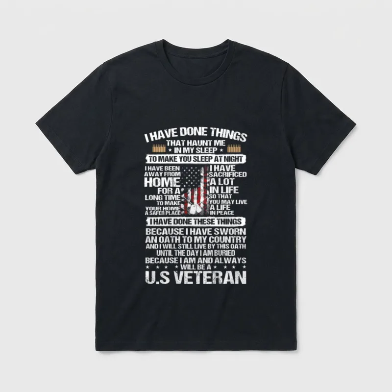 US Veteran Sleep T-Shirt – Classic T-Shirt in Black