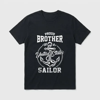 Navy Sailor Brother Veteran T-Shirt – Classic T-Shirt in Black