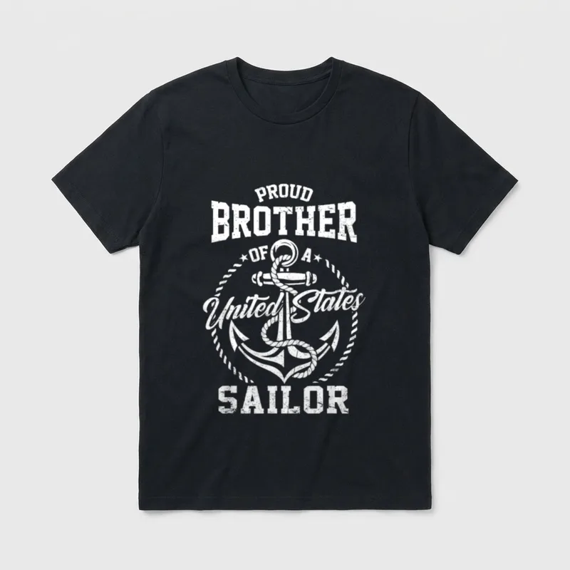 Navy Sailor Brother Veteran T-Shirt – Classic T-Shirt in Black