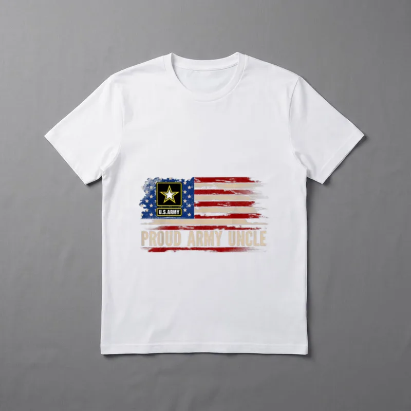 Veteran Uncle American Flag T-Shirt – Classic T-Shirt in Black