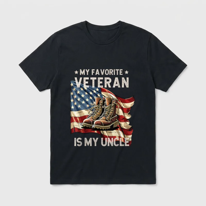 Favorite Veteran Uncle T-Shirt – Classic T-Shirt in Black