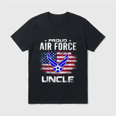 Air Force Uncle Veteran T-Shirt – Classic T-Shirt in Black