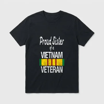 Vietnam Veteran Sister T-Shirt – Classic T-Shirt in Black