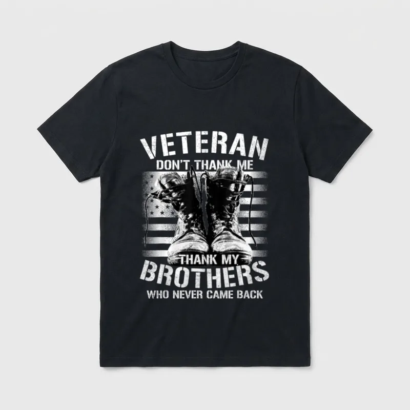 Veteran Honor Fallen Brothers T-Shirt – Classic T-Shirt in Black