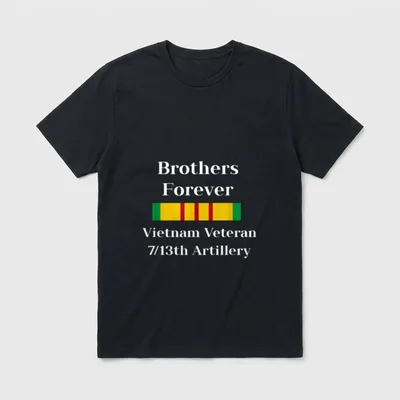 Brothers Forever Vietnam Veteran 7 T-Shirt – Classic T-Shirt in Black