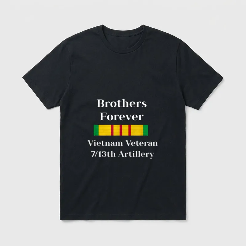 Brothers Forever Vietnam Veteran 7 T-Shirt – Classic T-Shirt in Black