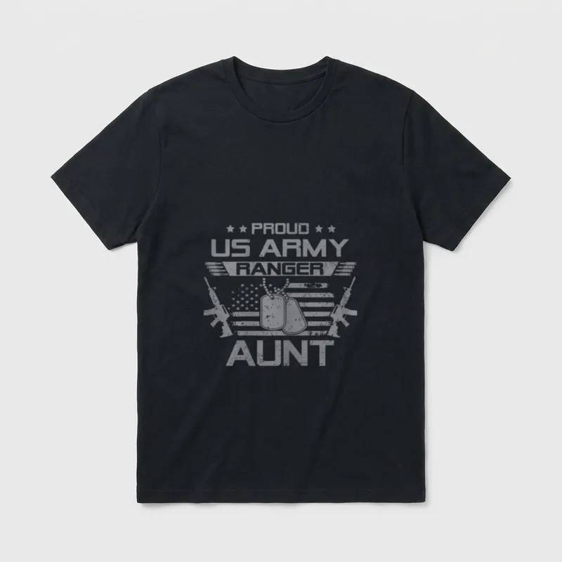 American Military Veteran Proud T-Shirt – Classic T-Shirt in Black