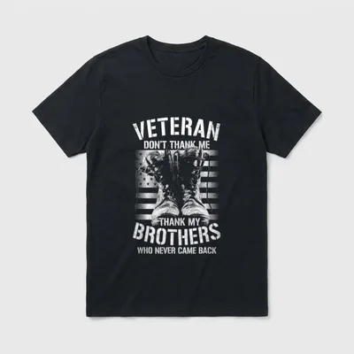 Veteran Don Brothers T-Shirt – Classic T-Shirt in Black
