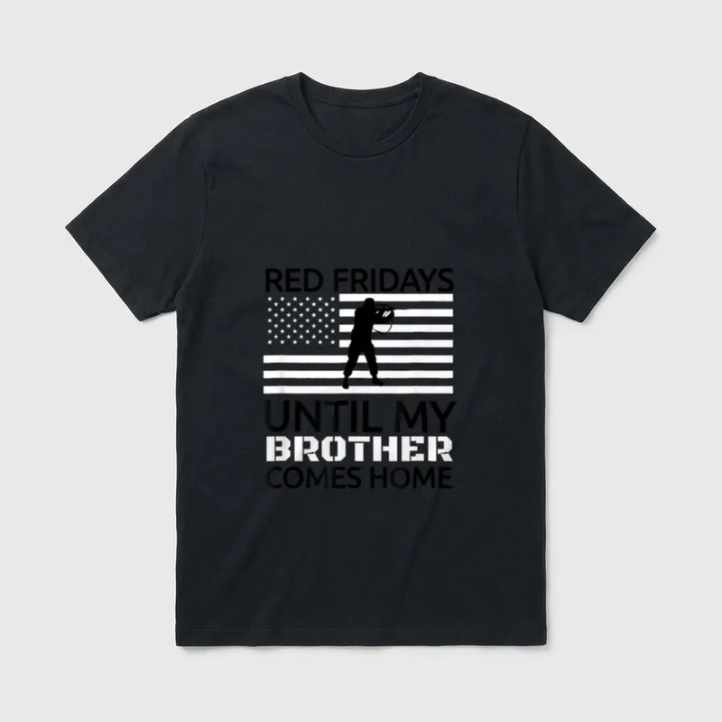 Brother Deployed Military Veteran T-Shirt – Classic T-Shirt in Black