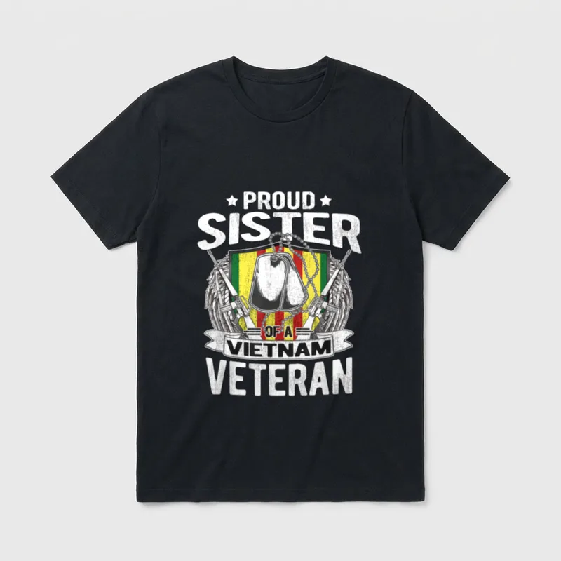 Military Veterans Family Veteran T-Shirt – Classic T-Shirt in Black