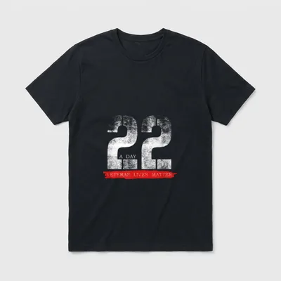 Veterans Suicide Awareness T-Shirt – Classic T-Shirt in Black